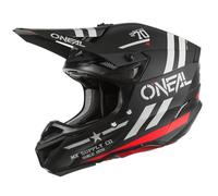 O'NEAL | Casque de motocross | MX | 2 coques externes & 2 EPS pour une sécurité accrue, coque ABS, protection du nez en caoutchouc | 5SRS Polyacrylite Helmet Squadron V.22 | Adulte | Noir Gris | L