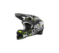 O'NEAL | Casque de Motocross | MX Enduro | Coque ABS, aux Normes de sécurité ECE 22.05., Ouvertures pour Une Ventilation optimale | Casque 3SRS Attack 2.0 | Adulte | Noir Jaune | Taille L