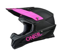 O'NEAL | Casque de motocross | MX Enduro | Coque ABS, Norme de sécurité ECE 22.05 Ventilations pour une ventilation et un refroidissement optimal | 1SRS Casque solide | Adulte | Noir Rose | Taille XXL