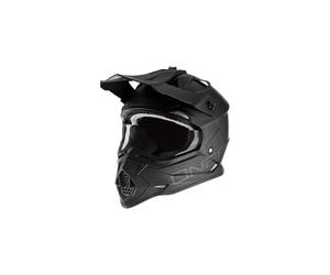 O'NEAL | Casque de Motocross | MX Enduro | Coque en ABS, certifié ECE 22.05., Ouvertures pour Une Ventilation et Un Refroidissement optimaux | Casque 2SRS Flat | Adulte | Noir | Taille L