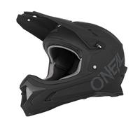 O'NEAL | Casque de vélo de montagne | Enfants | VTT | Coque ABS, Ventilations pour une ventilation et un refroidissement optimaux, Norme de sécurité EN1078 | Casque Sonus Youth Solid | Noir | Taille L