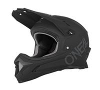 O'NEAL | Casque de vélo de montagne | Enfants | VTT | Coque ABS, Ventilations pour une ventilation et un refroidissement optimaux, Norme de sécurité EN1078 | Casque Sonus Youth Solid | Noir | Taille L