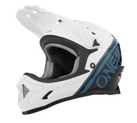 O'NEAL | Casque de vélo de Montagne | Enfants | VTT Downhill | Coque ABS, aérations pour Une Ventilation et Un Refroidissement optimaux | Casque Sonus Youth Split V.22 | Noir Blanc | Taille M