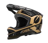 O'NEAL | Casque de vélo de montagne | VTT Downhill | Doublure Dri-Lex®, ouvertures d'aération pour la circulation de l'air | CASQUE BLADE POLYACRYLITE Ace V.22 | Adulte | Noir Or | Taille M