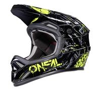 O'NEAL | Casque de vélo de montagne | VTT | Norme de sécurité EN1078, coque extérieure en ABS | Casque de protection anti-patinage ZOMBIE | Adulte | Jaune néon noir | Taille XS