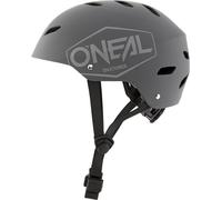 O'Neal casque de vélo pour jeunes, casque VTT skate freeride downhill - DIRT LID Youth Helmet PLAIN gray - coque ABS, fermeture magnétique Fidlock®, taille S, M, L, taille:S