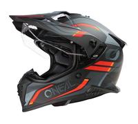 Oneal A-SRS SPIKE MX-Helm matt schwarz-grau-rot XS