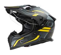 Oneal A-SRS SPIKE MX-Helm matt schwarz-grau-gelb XXL