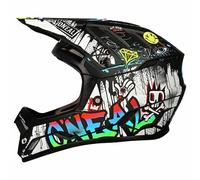 O'Neal Casque VTT intégral Backflip Rancid XL Noir/Blanc/Rouge/Bleu/Vert