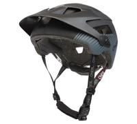 O'NEAL | Casque VTT | Enduro All-Mountain | Ouvertures d'aération pour le refroidissement, coussinets lavables, norme de sécurité EN1078 | Helmet Defender Grill V.22 | Adulte | Noir Gris | Taille L-XL