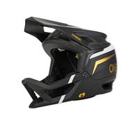 O'NEAL | Casque VTT | Enduro MTB Downhill | Norme de sécurité EN1078, Ouvertures de Ventilation facilitant la Respiration, IPX® ACells | Transition Helmet Flash | Adulte | Noir Blanc Or | S