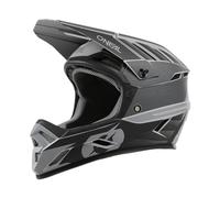 O'NEAL | Casque VTT | VTT de descente | Norme de sécurité EN1078, ouvertures de ventilation pour le refroidissement, coque extérieure ABS | Backflip Helmet Eclipse V.24 | Adulte | Noir Gris | Taille M