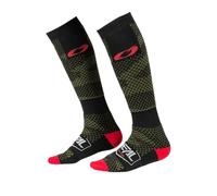 ONeal Pro MX S21 Covert, chaussettes Taille unique Noir/Vert Foncé/Rouge Noir/Vert Foncé/Rouge