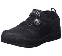 O'NEAL | Chaussures de vélo de Montagne | Downhill | Vegan | Compatible avec la Plaque de pédale SPD, système de laçage Rapide, Respirant | Chaussure Session SPD V.22 | Adulte | Noir Gris | Taille 38