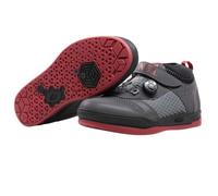O'NEAL | Chaussures de vélo de montagne | Downhill | Vegan | Compatible avec la plaque de pédale SPD, système de laçage rapide, respirant | Chaussure Session SPD V.22 | Adulte | Gris Rouge | Taille 38