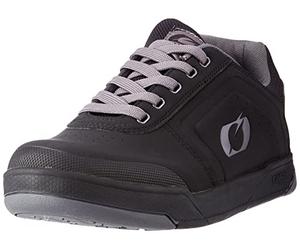 O'NEAL | Chaussures de vélo de Montagne | Downhill | Vegan | Equilibre Entre adhérence et repositionnement du Pied | Chaussure Pinned Pro Flat Pedal V.22 | Adulte | Noir Gris | 41
