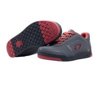 O'Neal Chaussures de vélo de montagne Pinned Flat Pedal V.22 Vegan Downhill Gris Rouge 38