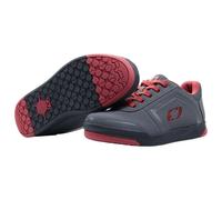 O'Neal Chaussures VTT Pinned Flat Pedal V.22 – Unisexe Gris/Rouge Taille 36