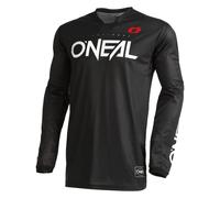 O'NEAL | Chemise Motocross Manches Longues | MX MTB Mountainbike | Matériaux légers, Trous d'aération découpés au Laser, Coupe Ergonomique | Hardwear Jersey Elite Classic V.22 | Adulte | Noir | XXL