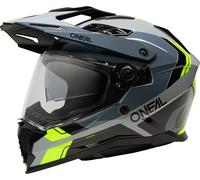 O'Neal Casque d'aventure D-SRS Noir/Gris/Jaune Néon XS