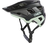 O'Neal Casque VTT Defender Solid Mat Noir/Vert clair XS/S/M