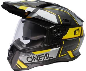 Oneal DSeries Square Casque de motocross, noir mat/jaune, Taille XS (53/54)