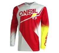 O'NEAL E003-302 T-Shirt, Rouge/Blanc/Jaune Fluo, S Homme