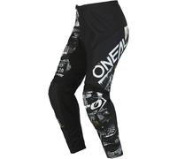 Oneal Element Attack Pantalon de motocross, Noir/Blanc, Taille 30