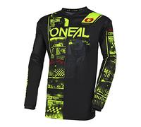 O'NEAL Element Attack V23 Maillot T-Shirt, Noir/Jaune Fluo, XL Mixte