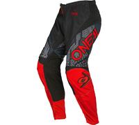 Oneal Element Camo V.22 Pantalon de motocross pour les jeunes, noir/rouge, Taille 18