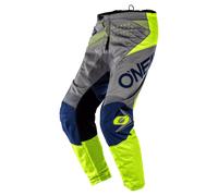 O'NEAL Element Factor Pantalon de cross Gris/Bleu/Jaune 28 homme