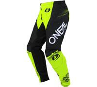 Oneal Element Racewear Pantalons de motocross, noir-jaune, taille 34 pour homme