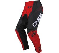 Oneal Element Racewear Pantalons de motocross, noir-rouge, taille 40 pour homme