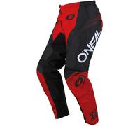 ONeal Element Racewear S25, pantalon en textile 36 Noir/Rouge Noir/Rouge