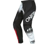 Oneal Element Racewear V.22 Pantalon de motocross, Noir/Blanc/Rouge, Taille 28