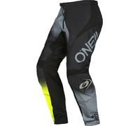 Oneal Element Racewear V.22 Pantalon de motocross, noir/jaune, Taille 28
