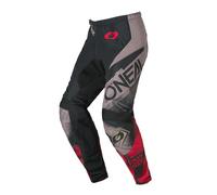 O'Neal Pantalon motocross Element Roller S26 en textile Noir/Gris/Rouge Taille 38 Homme