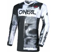 Oneal ELEMENT ROLLER Maillot de motocross, Noir/Blanc, Taille L