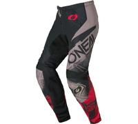ONeal Element Roller S26, pantalon en textile 38 Noir/Gris/Rouge Noir/Gris/Rouge