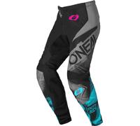 ONeal Element Roller S26, pantalon textile femme 34 (9/10) Noir/Turquoise Noir/Turquoise