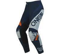 Oneal Element Shocker Pantalon de motocross, bleu/orange, Taille 28