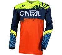 ONeal Element Shocker S25, maillot enfants S Bleu Foncéorange/Jaune Néon/Bleu Bleu Foncéorange/Jaune Néon/Bleu