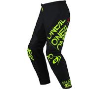 Oneal Element Static Pantalons de motocross, noir-jaune, taille 40 pour homme