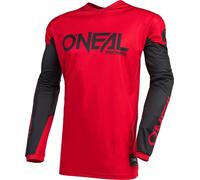Oneal Element Threat Maillot motocross, noir-rouge, taille 2XL pour homme