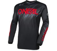 Oneal Element Voltage Maillot de motocross, noir-rouge, taille S pour homme