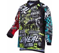 Oneal Element Wild V.22 Maillot de motocross jeune, multicolore, taille S