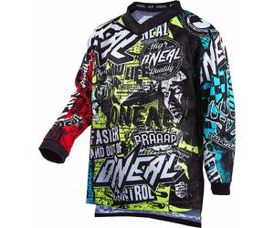 Oneal Element Wild V.22 Maillot de motocross jeune, Multicolores, Taille L