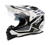 O'NEAL Enduro Casque Sierra R, Blanc Noir Gris, L, 0818-0