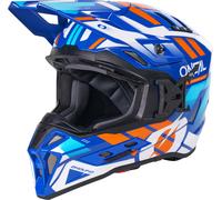 Oneal EX-SRS DUST Casque de motocross, bleu-orange, taille L pour homme
