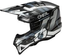 O'Neal Casque de motocross EX-SRS Dust Mat Noir/Blanc/Gris Taille L